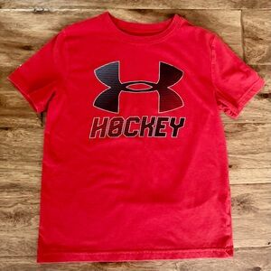Under Armour Kids Red Hockey Tee